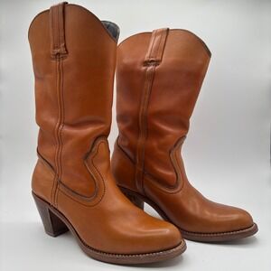 Dexter Cowboy Boots Womens 8 Leather Made in USA Western